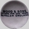 Wood & Sons Otters for 200 Year Burslem England (mark black)