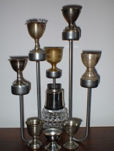 Kieliszki metalowe