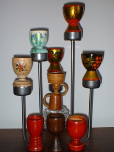 Kieliszki drewniane