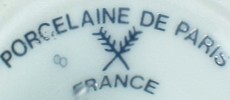 France - Porcelaine de Paris (mark black)