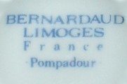 France - Bernardaud Limoges Pompadour (mark blue - 1900-1929r.)