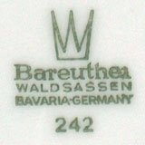 Waldsassen Bareuther & Co. - Bavaria (mark green 1970-1993 r.)