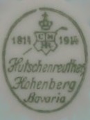 Porzellanfabrik CM Hutschenreuther - Hohenberg (mark green 1914-1934 r.)
