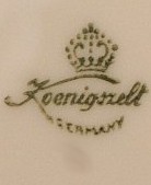A.-G. Porzellanfabrik Koenigszelt (mark green 1935-1945 r.)