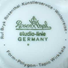 Rosenthal AG -  studio-linie. Form: Polygon (mark green od 1973 r>heute)