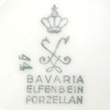 Elfenbein Porzellan Bavaria mark silver 1935-1945 r