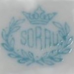 C. & E. Carstens Porzellanfabrik Sorau - �ary PL (mark green ok.1928 r.)