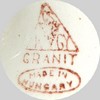 Cup with Plate - Granit Made in Hungary (mark brown)