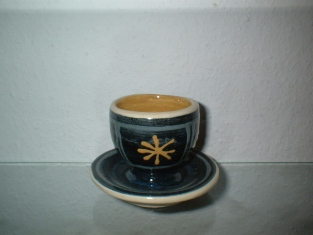 Cup with Plate - Stuart Bass - Exmoor
