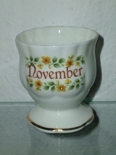 Fine Bone China - November (mark black) Side A.
