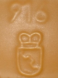 Cup with Plate - mark impress