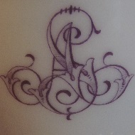 KIELISZEK Z MONOGRAMEM "AS"