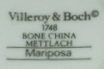 V&B - METTLACH "Mariposa" (mark black)